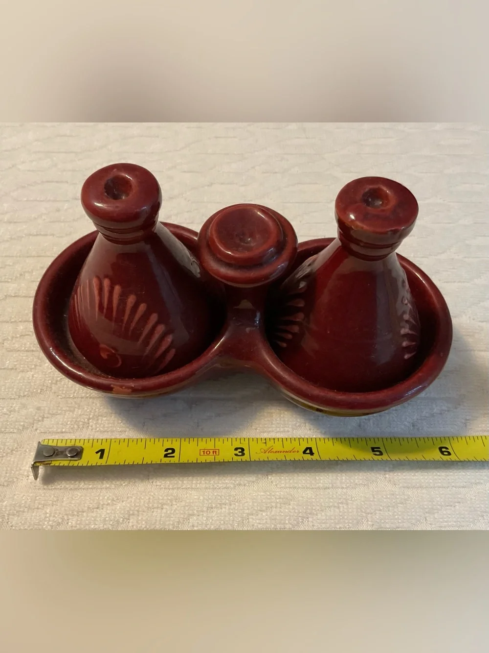 Moroccan Spice Holder Mini Tagine Ceramic Salt And Pepper Shakers Container Set